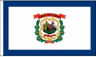 West Virginia Table Flags